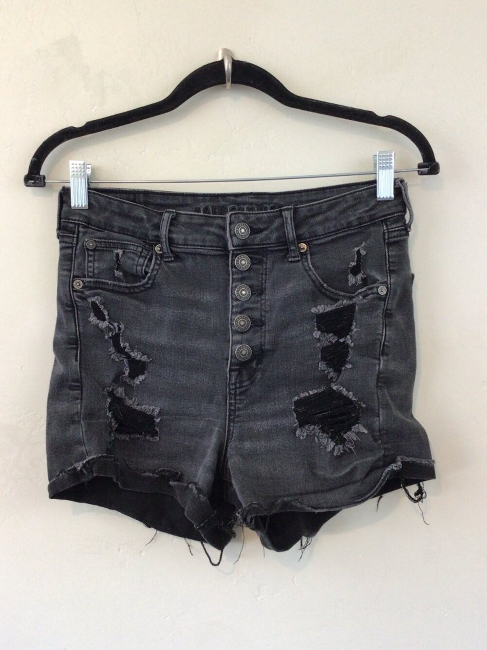 AE American Eagle Super Hi Rise Shortie Next Level Stretch Shorts Size 8
